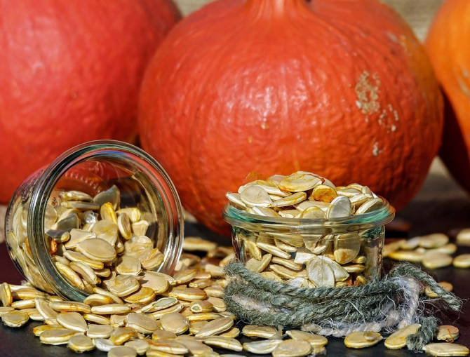 Semintele de dovleac sunt o sursa naturala de proteine și zinc. Foto: Pixabay