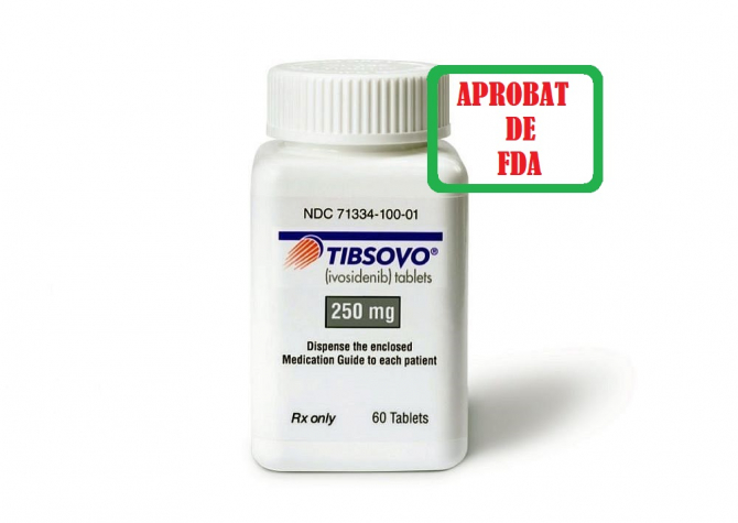 Ivosidenib (TIBSOVO) a fost aprobat ca tratament de primă linie pentru bătrânii cu leucemie mieloidă acută cu o anume mutație. Foto. tibsovopro.com