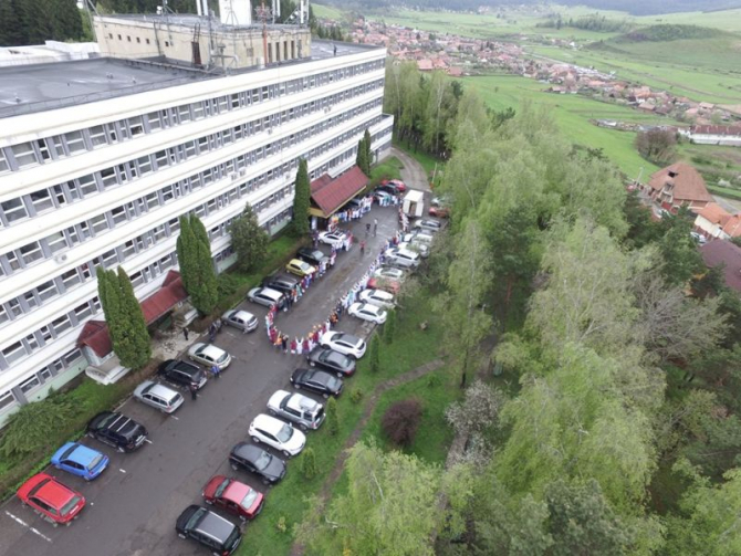 Clădirea Spitalului Județean din Miercurea Ciuc  FOTO: Facebook Spitalul Județean Miercurea Ciuc