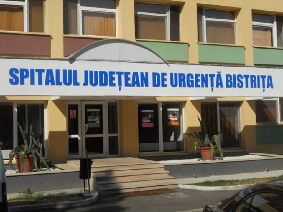 Intrarea în Spitalul Județean Bistrița  FOTO: Facebook Spitalul Județean Bistrița