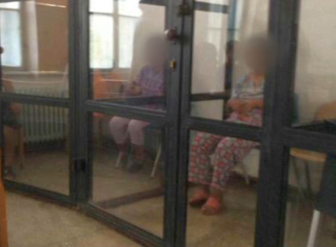 Pacienții închiși separat la Spitalul din  Sighetu Marmației. Foto: CRJ