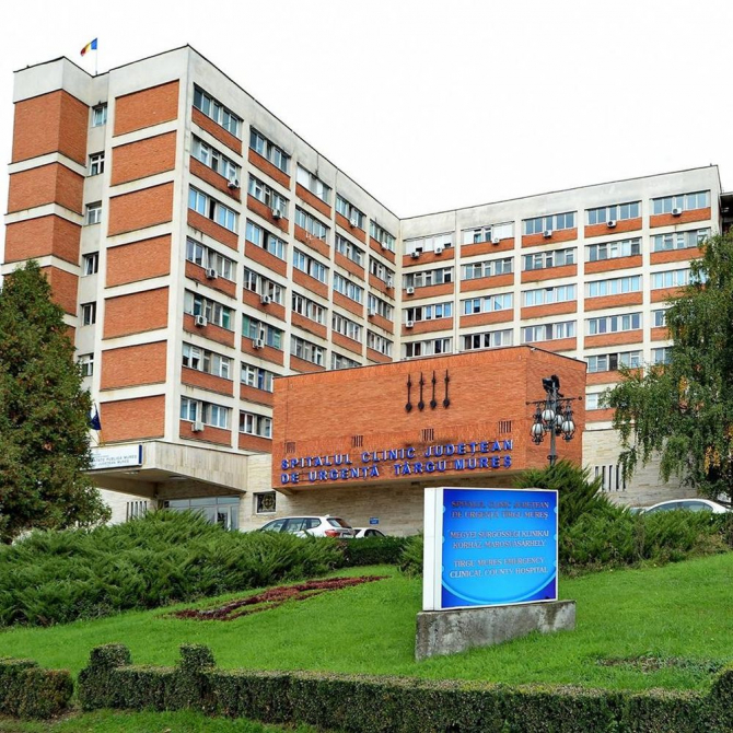 Spitalul Clinic Județean de Urgență Târgu Mureș. Foto: Facebook/SCJU Târgu Mureș