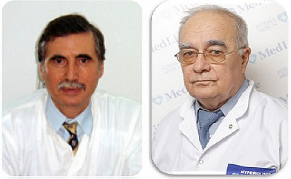 Prof dr Ioan Nedelcu și prof dr Vasile Ciuchi