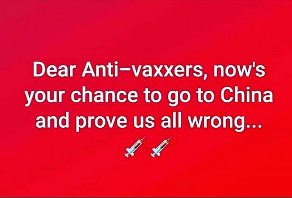 Mesaj anti-vaccinare