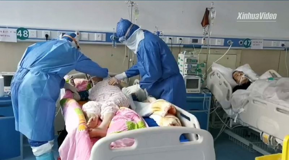 În China, unde a izbucnit epidemia, zeci de mii de pacienți sunt infectați cu coronavirus. Foto: Xinhua Video