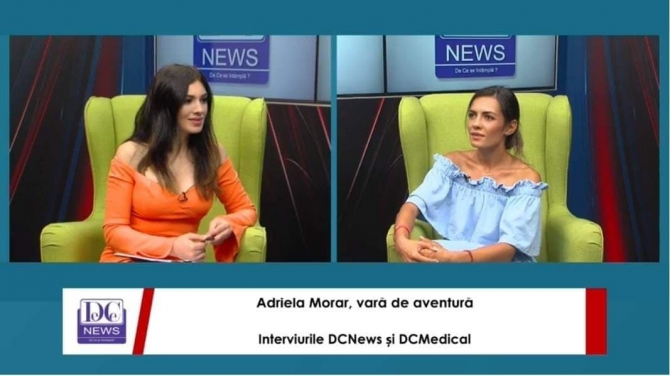 Actrița Adriela Morar, la Interviurile DC News și DC Medical