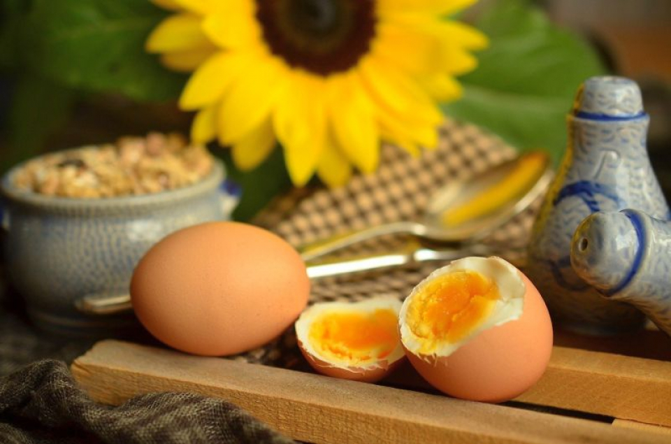 Ouă fierte. Foto: Pixabay