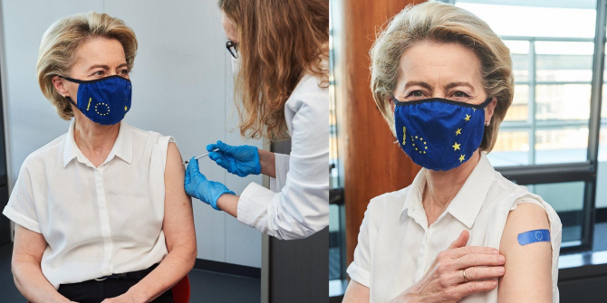 Președintele Comisiei Europene s-a vaccinat împotriva COVID  FOTO: Twitter via Facebook Ro Vaccinare