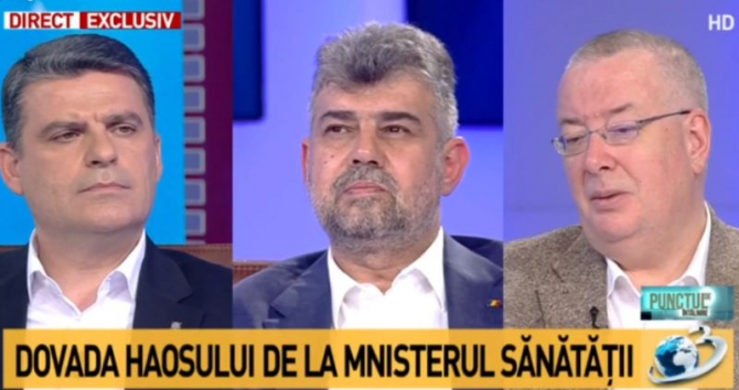 Bogdan Chirieac, dreapta, despre criza de citostatice. Foto. Print screen Antena 3