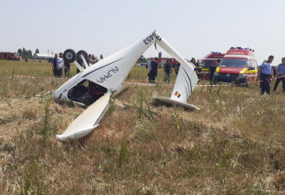 Avionul prăbușit în Chitila. Foto: ISUBIF