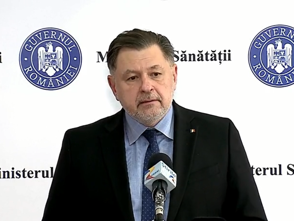 Alexandru Rafila, ministrul Sănătății. FOTO captură video MS