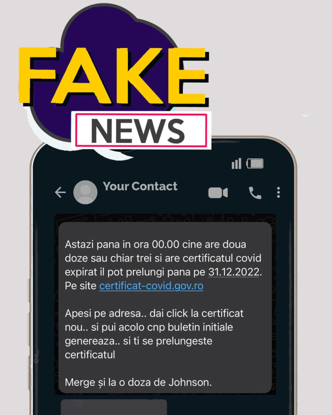 fake news cu certificatele covid. FOTO: Facebook @Andrei Baciu