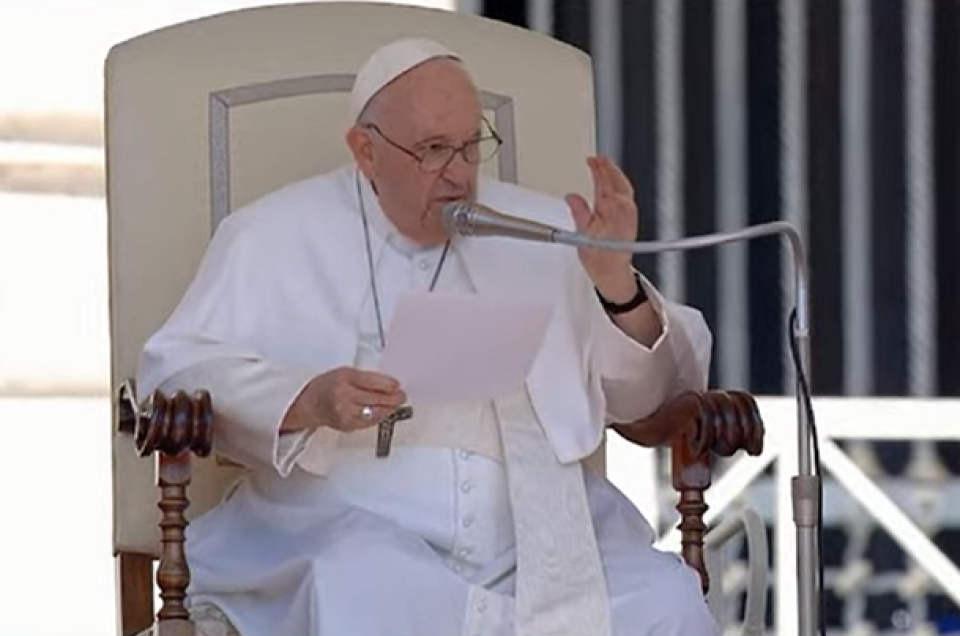papa francisc. FOTO: Captura video @Vatican News