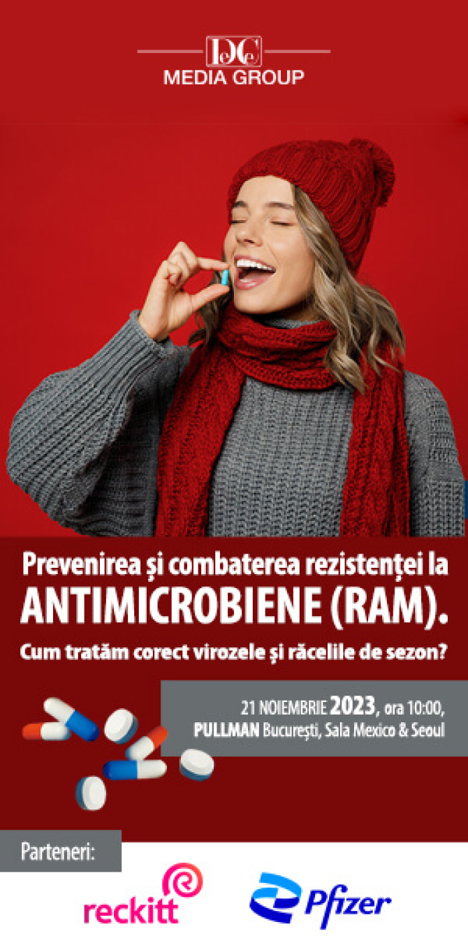 Împreună pentru prevenirea și combaterea rezistenței la antimicrobiene (RAM). Cum tratăm corect virozele și răcelile de sezon